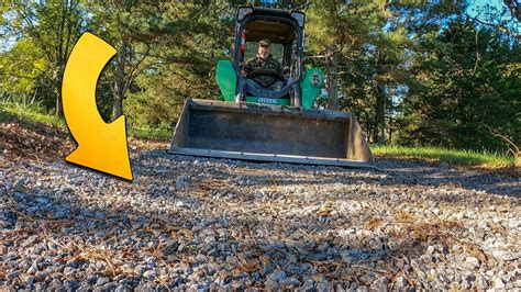 how to use a gravel leveling bar with skid steer|Leveling out a Gravel Driveway using a Skid Steer Land.